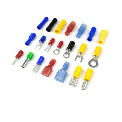 Cold-pressed PVC/nylon insulated terminal connectors